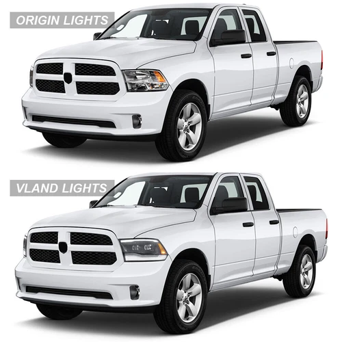 VOLL-LED Projektor-Scheinwerfer für 2009-2018 Dodge Ram 1500 2500 3500 DOT SAE - Bild 2 von 12