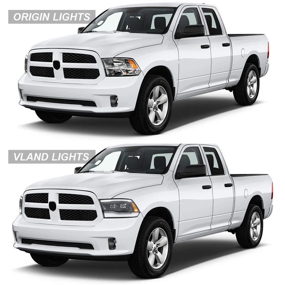 VOLL-LED Projektor-Scheinwerfer für 2009-2018 Dodge Ram 1500 2500 3500 DOT SAE - Bild 2 von 4