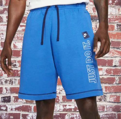 Nike Just Do It JDI Fleece Shorts Royal Team Blue DD6235-403 Size 2XL