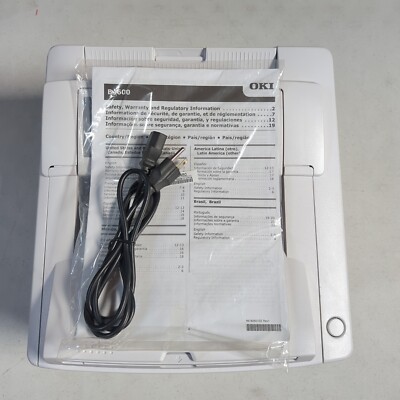 Oki B4600 62446502 Monochrome Laser Printer, 230V - LESS THAN 20 PGS PRINTED