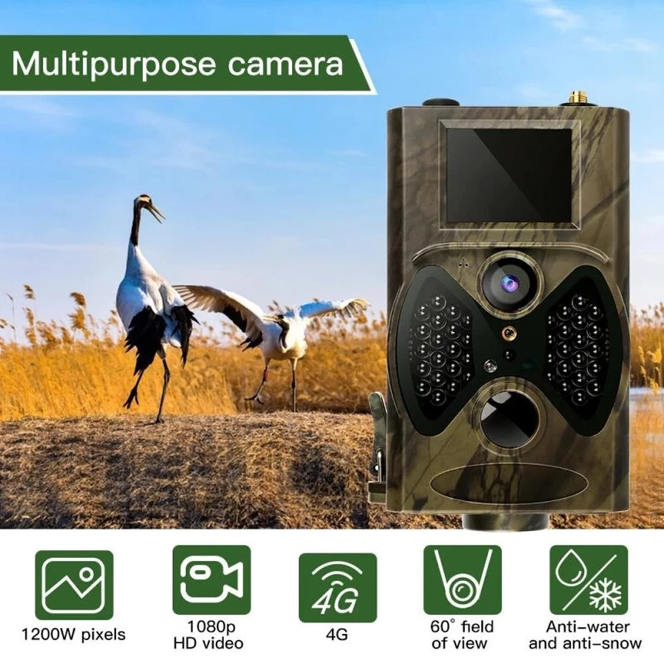 Hunting Night Vision Wildlife Camera GPRS MMS 1080P Trail Trigger Scouting Game - Image 2 of 4
