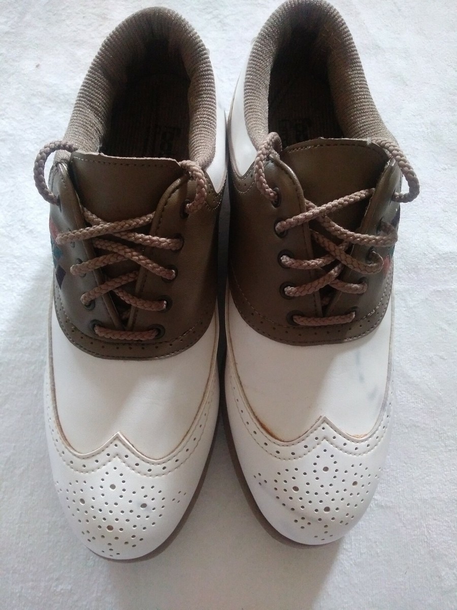 Footjoy Greenjoys Golf Shoes Men\'s Tan & White  Size 13M Footjoy greenjoys mens golf - Gem main image 4