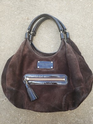 kate spade brown purse with tassel