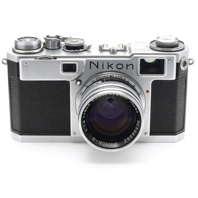 Nikon S2 Black Dial Rangefinder Camera w/Nippon Kogaku 