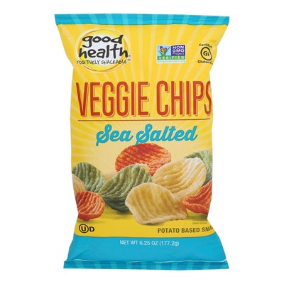 Good Health Sea Salt Veggie Chips  - Case of 10 - 6.25 OZ