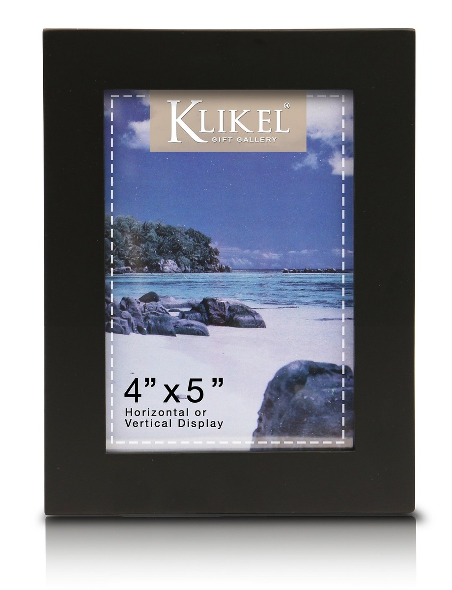 4x5 Picture Frame Black 5x4 Wooden Photo Frame Made Of Real Wood