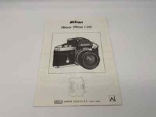 Nikon Nikkor 28Mm F/2.8 Ai Manuel D'Utilisation Allemand