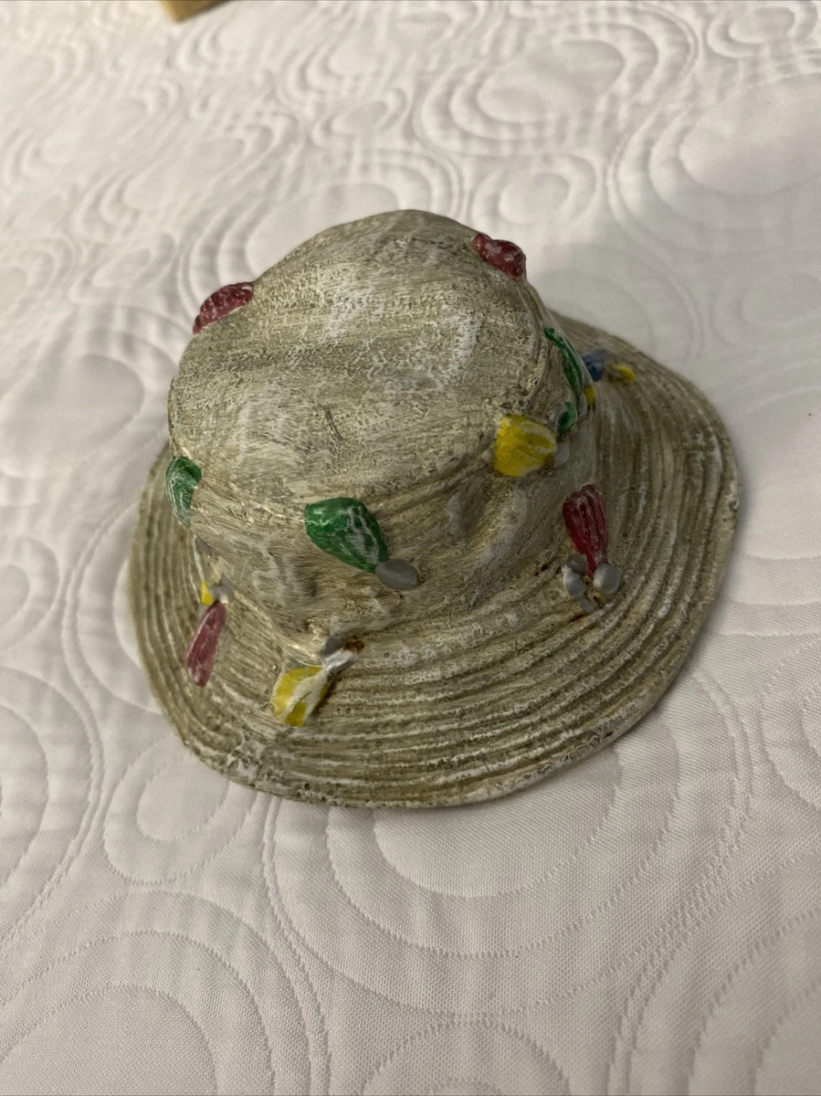 Vintage New in Box Cast Iron Fly Fishing Lures Bucket Hat Paperweight Free  Ship