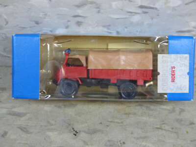 Roco Minitanks (NEW) 1/87 Modern West German Unimog S Fire Truck Lot #4267K