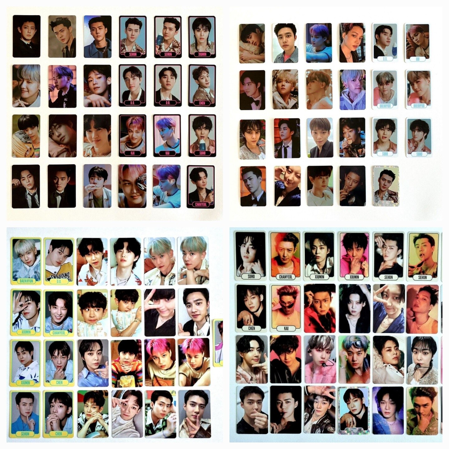 EXO Cream Soda POP-UP Exist OFICIAL MD PRODUCTS TARJETA COLECCIONABLE VER. ABCD