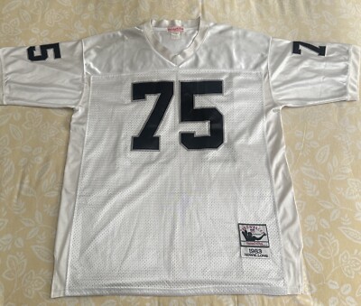 HOWIE LONG Oakland RAIDERS Football Mitchell & Ness Size 56 White