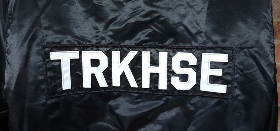 Chaqueta a presión Trackhouse Racing Nascar XL Starter negra satinada para hombre Foto 4 de 4