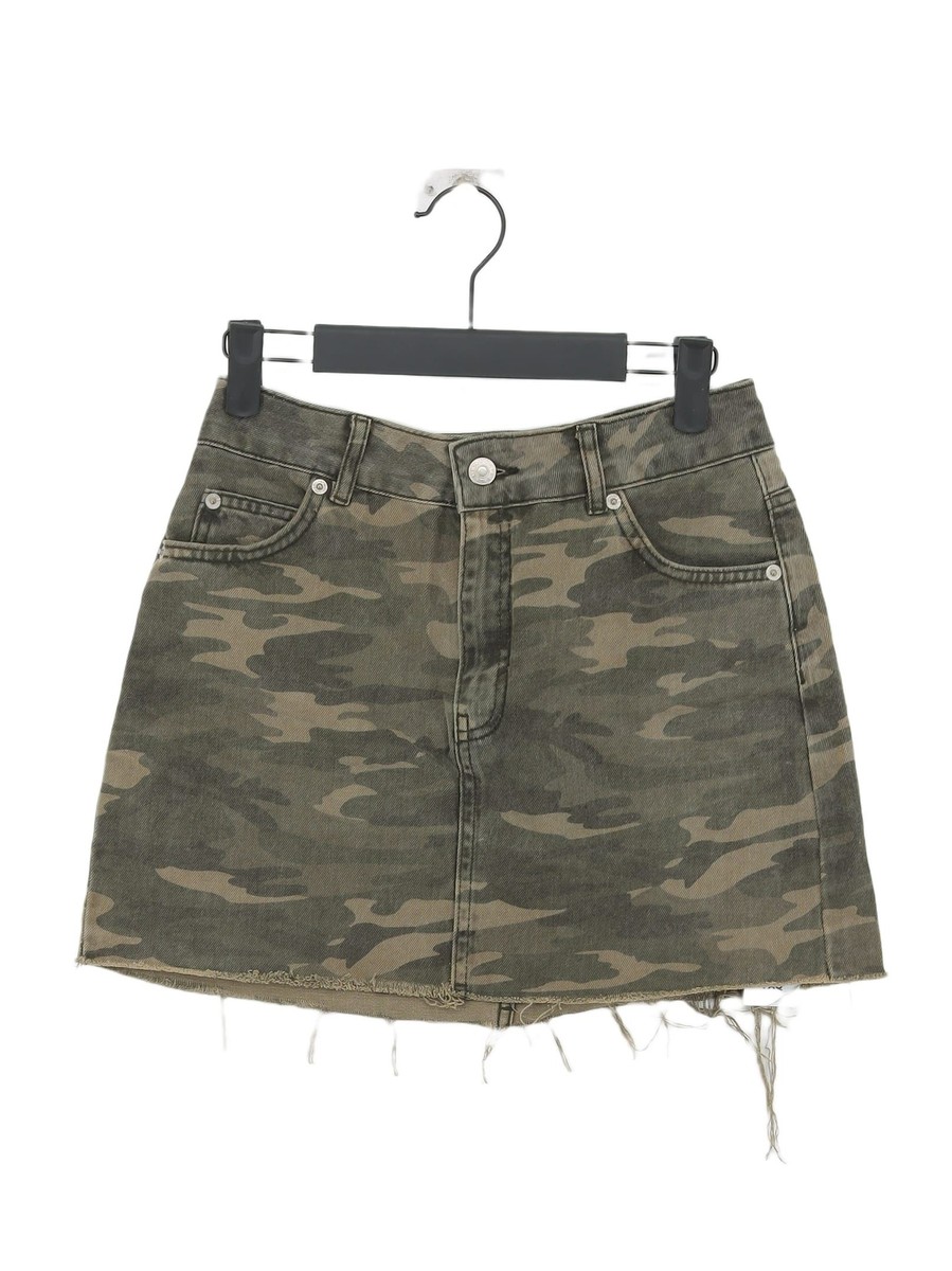 Depop Camouflage Print Camo Denim Skirt Topshop Forever 21 Skirt
