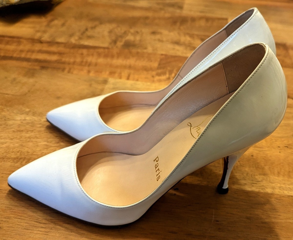Christian Louboutin White Patent Leather Heels 36.5 | eBay Christian Louboutin White Patent Leather Heels 36.5 | eBay