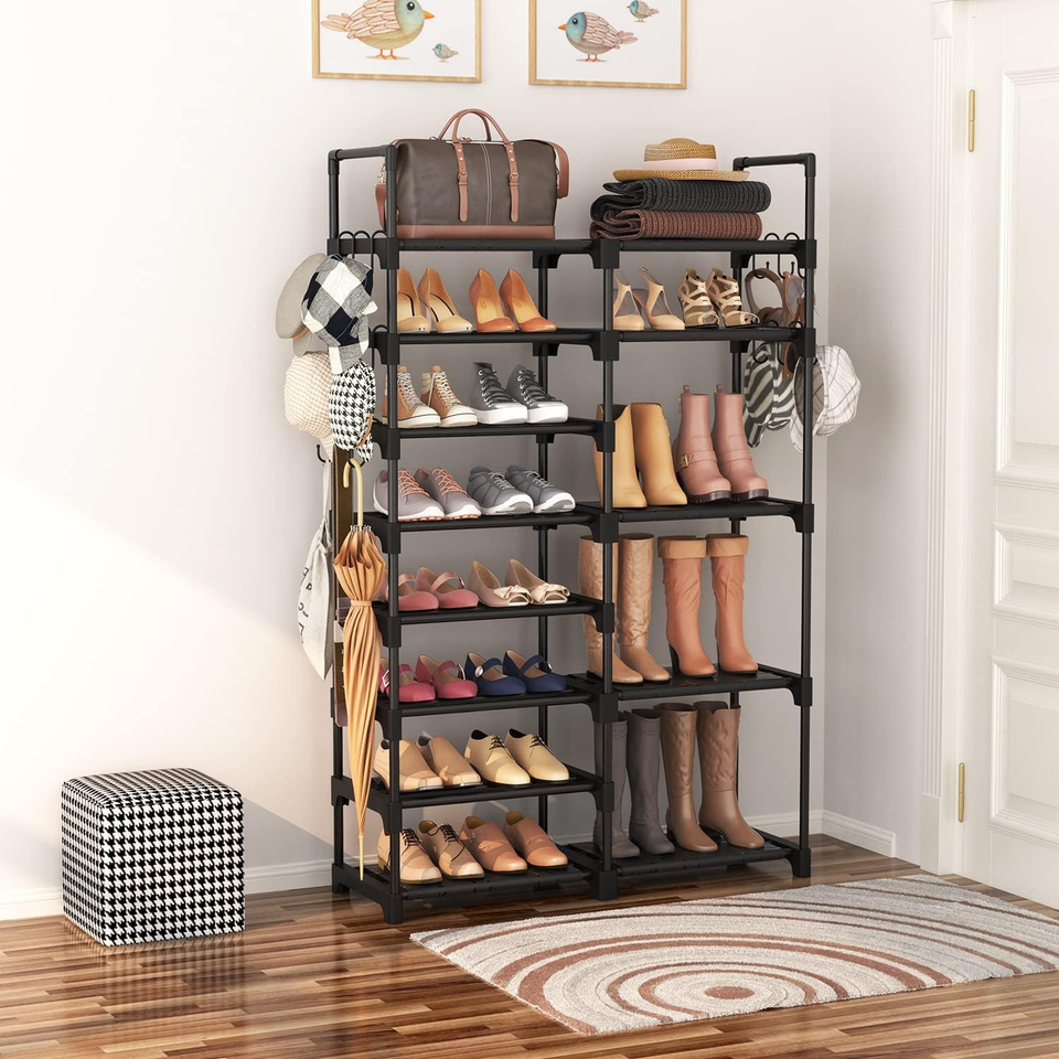 Shoe Rack Organizer, 8Tier Metal Shoe Rack for Closet Entryway Garage