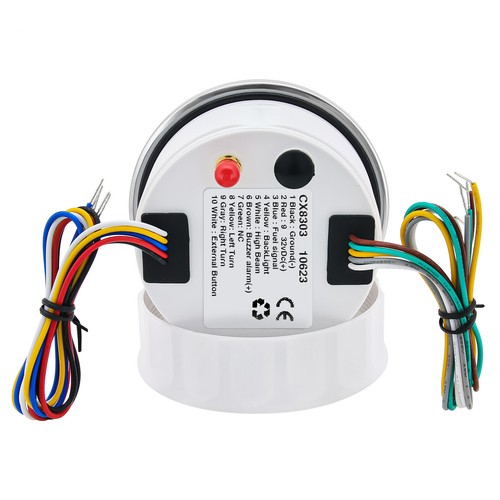 85mm White GPS Speedometer 120MPH with Fuel Level Voltmeter for Boat Car Truck - Picture 13 of 14