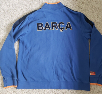 Vintage Nike FC Barcelona Full Zip Hoodie Blue Men Size XL Vintage Nike FC Barcelona Full Zip Hoodie Blue Men Size XL