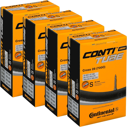 Lot De 3 Chambres à Air Continental VTT 27.5 X 1.75-2.5, Valve Presta 42mm, Neuves