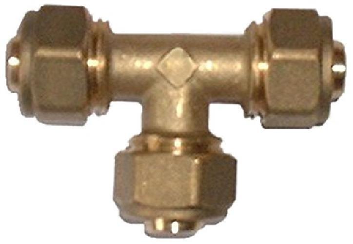 Boutt 3153371 PRT16 TE   Raccordo a tre vie in ottone per tubo in polietilene re