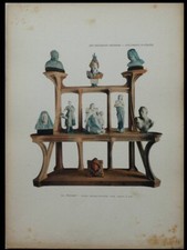 CHARLES PLUMET, MEUBLE ART NOUVEAU - PLANCHE 1899 -