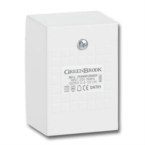 Greenbrook DAT01A Door Bell/Chime Transformer 4/8/12V AC