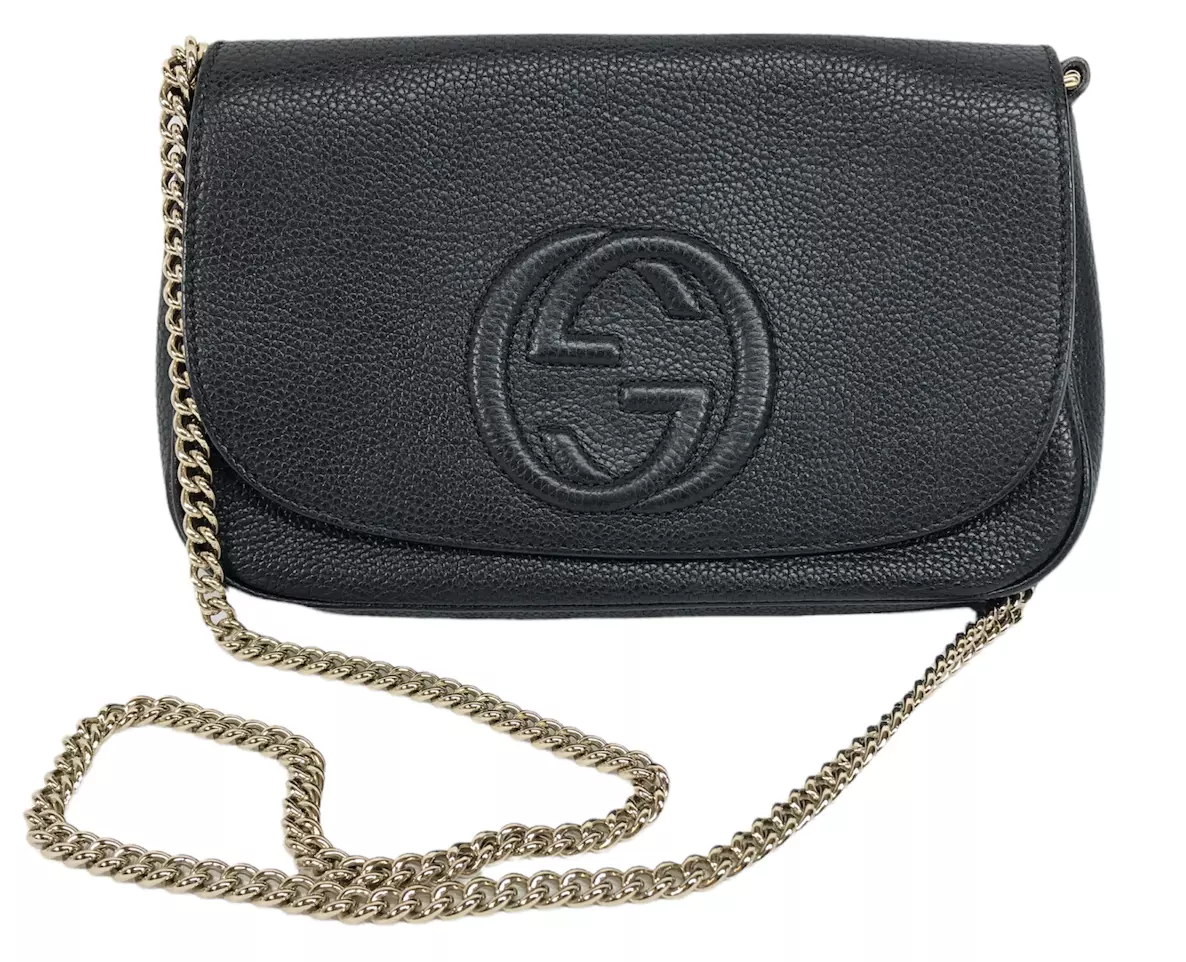 Gucci Soho Crossbody Chain Strap Medium Black - US