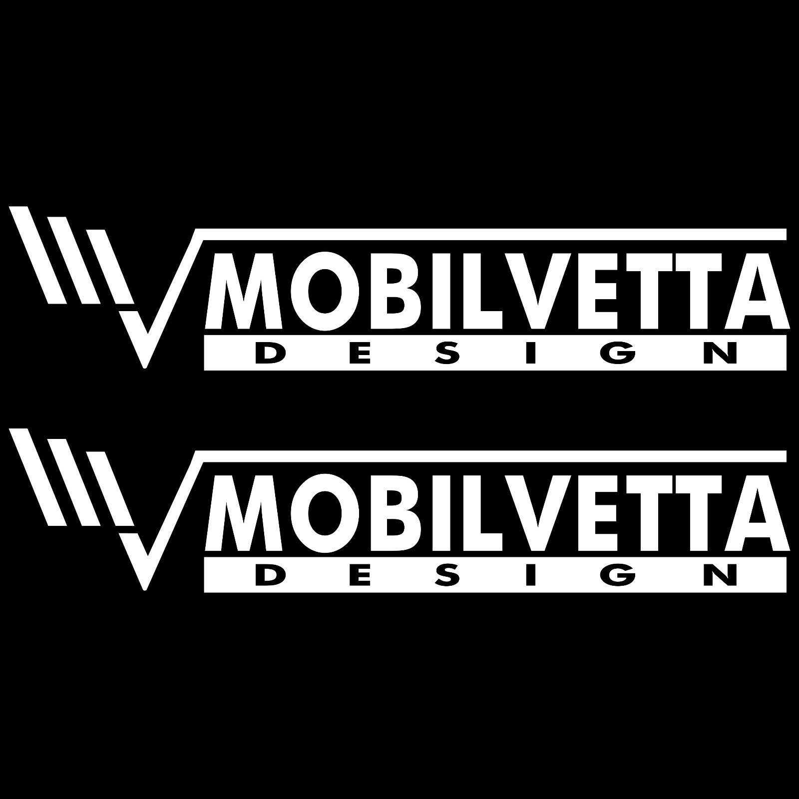 2 x MOBILVETTA 90cm x 19cm autocollant sticker camping car caravane