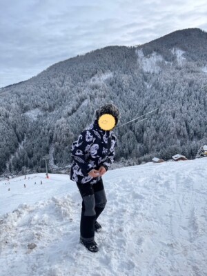 Molo/Vaude Skianzug, Gr. 134/140, schwarz, weiß, grau  !