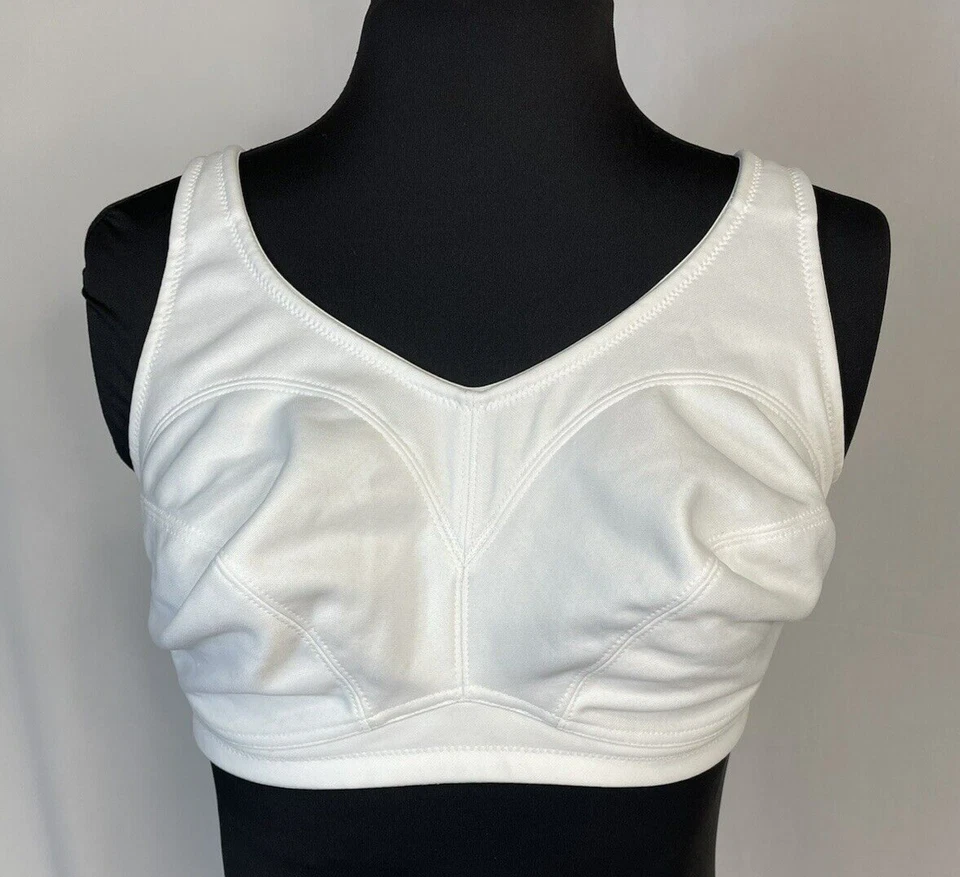 34DDD Lunaire 11111 Sports Bra White Coolmax Underwire  Discontinued - Image 2 of 4