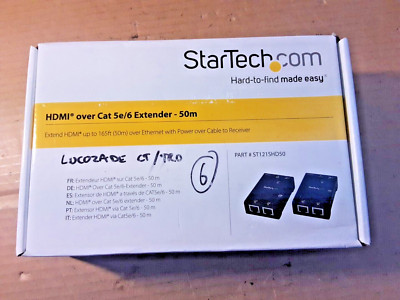 StarTech.com ST121SHD50 HDMI over Cat 5e/6 Extender 50 m