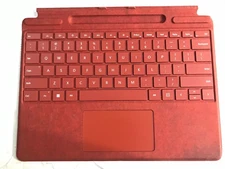 Microsoft - Surface Pro Signature Keyboard Poppy Red No Pen AS IS For PARTS ONLY