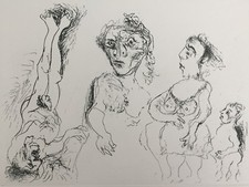 LUCIANO COTTINI acquaforte Personaggi 50x70 firmata ED. BORA + Certificato