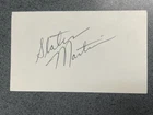 SLATER MARTIN autographed 3 x 5 index card NBA Guaranteed to Pass - Basketball