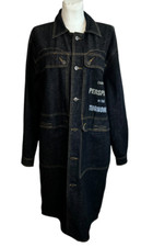 Manteau style trench en jean