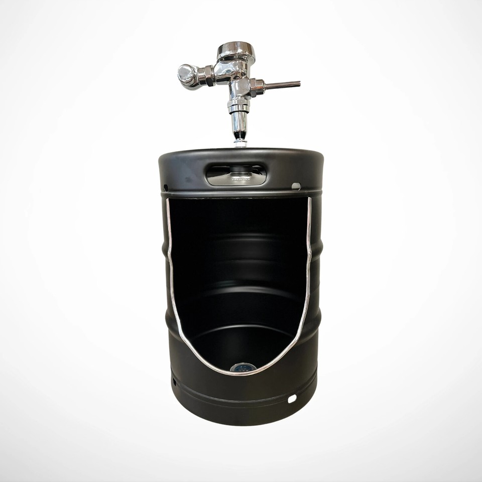 1/2 Beer Keg Urinal Powdercoated eBay