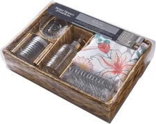 VCNY Home - Bathroom Accessories Set, 17-Piece Shower Curtain Set Multicolor 