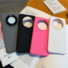 Funda trasera de silicona líquida para Huawei Mate 40 50 60 Pro 70 cubierta suave a prueba de golpes