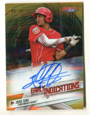 2018 Bowman's Best Early Indications Autograph Gold Ref Jose Siri 49/50 A38 394