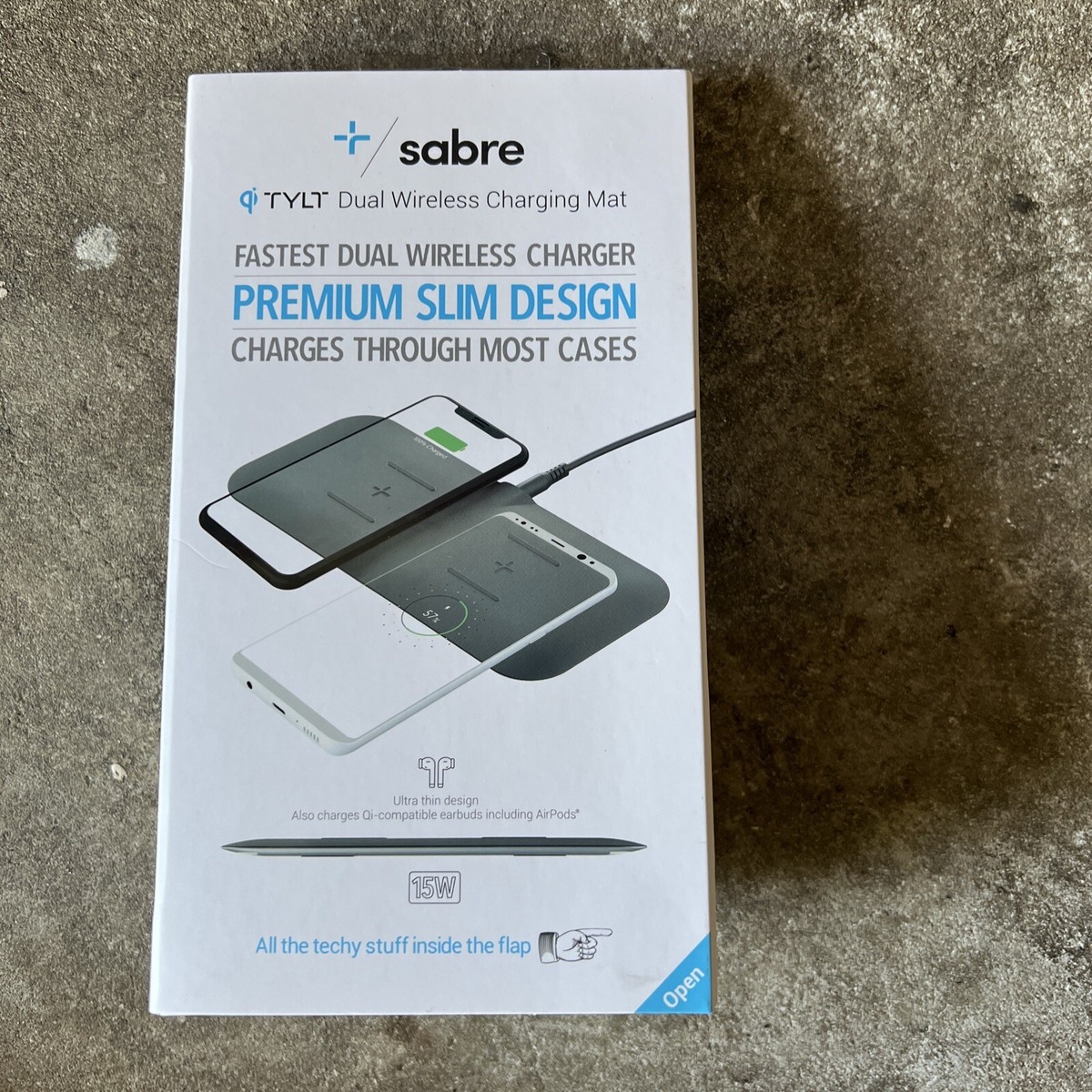 New TYLT Dual Wireless Charging Mat Pad Slim Premium 15W