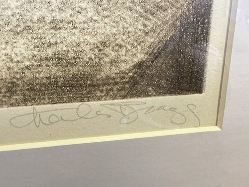 SIGNED FRAMED Charles Bragg 93/150 Etching Artwork Night Court Law Lawyer Judge - Picture 10 of 20