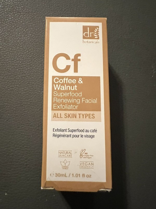 Dr. Botanicals Coffee & Walnut Superfood Renewing Facial Exfoliator 1.01 Oz