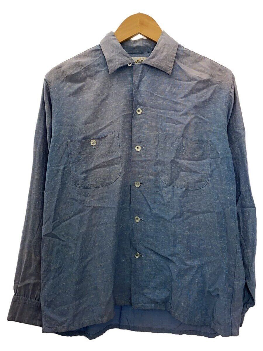 Other Brand Long Sleeve Shirt 50s Kasuri Pattern M Rayon x Other Brand Long Sleeve Shirt 50s Kasuri Pattern M Rayon x