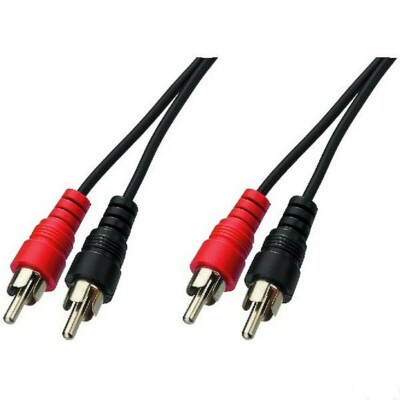 Universal Audio Cavo Audio 5 Pin DIN A 2 X RCA Phono - Per B&amp;O, Quad, HIFI, Lunghezze Da 50cm A 20m, Schermato Adattatore Midi A Phono
