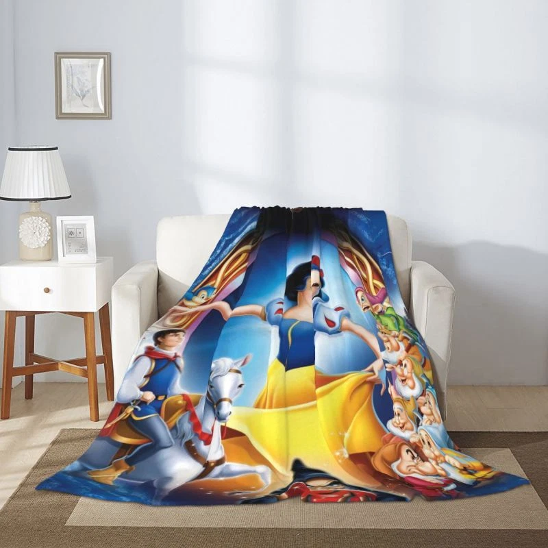 Disney Mickey Halloween Flannel Blanket Kawaii Spooky Cute Lightweight Throw