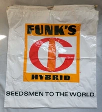 Vintage FUNK'S G HYBRID Seedsmen To The World Plastic Draw String Bag Sack Promo