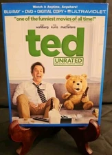 Ted (Blu-ray Disc, 2012, 2-Disc Set, Unrated Includes Digital Copy UltraViolet) 