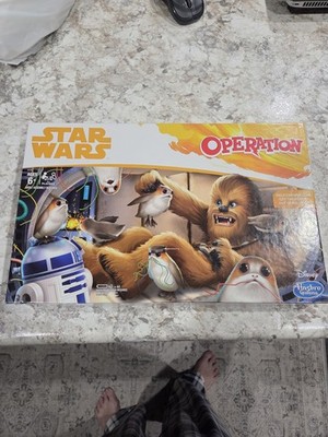 Hasbro Star Wars Operation Game Chewbacca Edition Porgs Rare 2017!