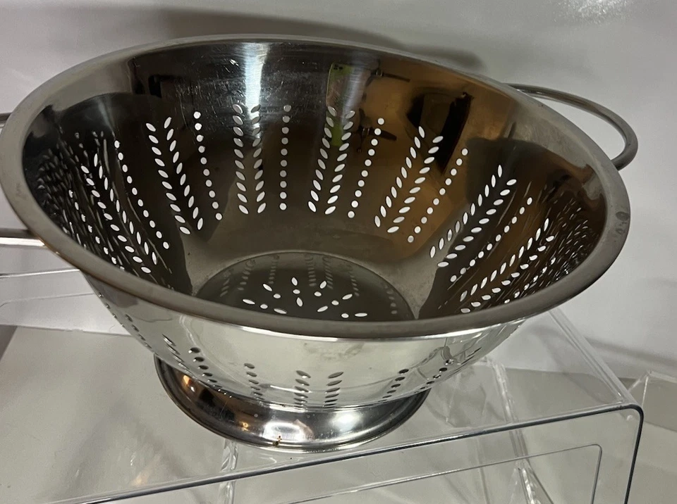 Colador grande de acero inoxidable Wazir Chand & Co Foto 2 de 4