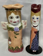 Bella Casa By Ganz Susan Paley Brittany & Serena Vases/Candle Holders 10"