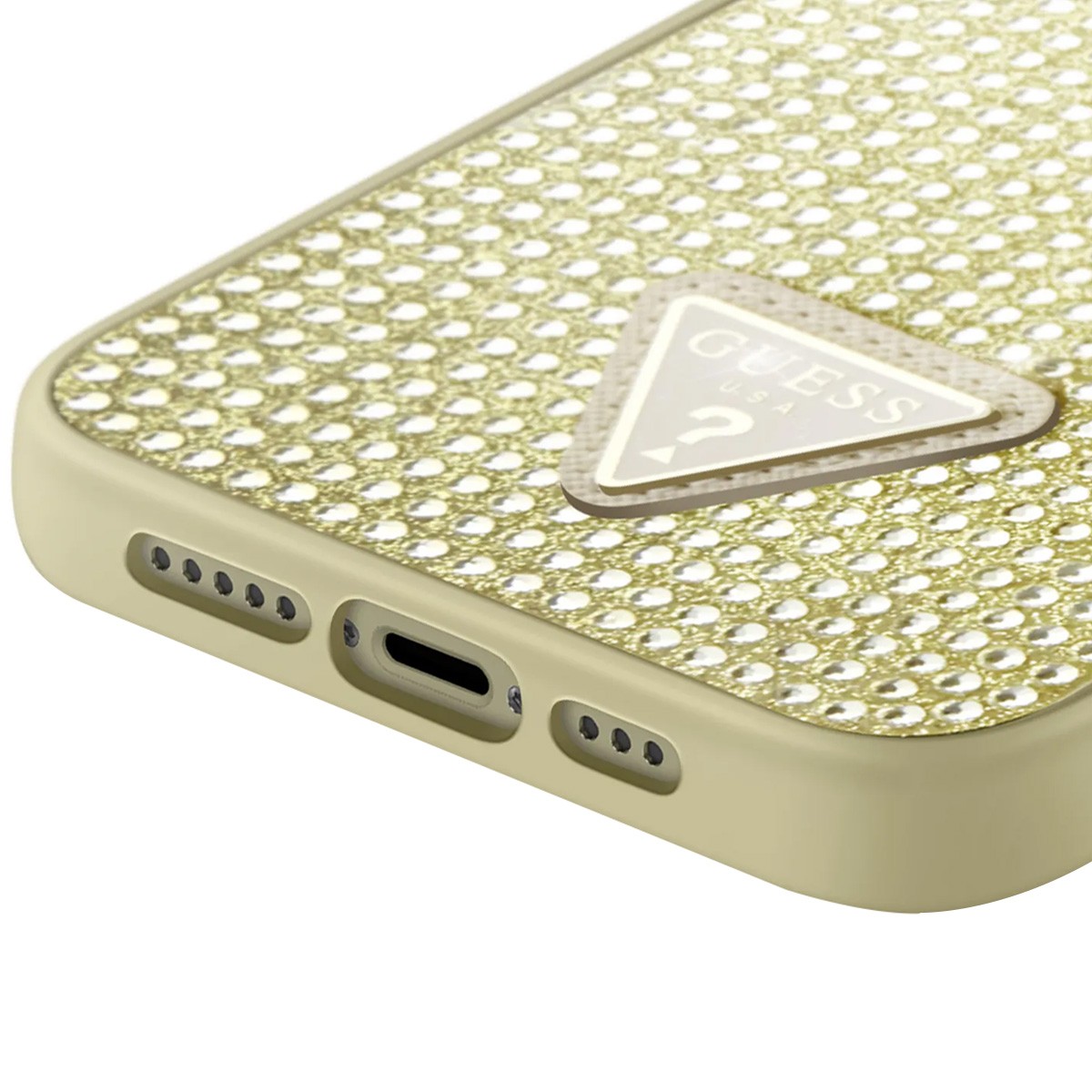 Coque Guess iPhone 15 Triangle Diamond chic pour soirée et quotidien - 4